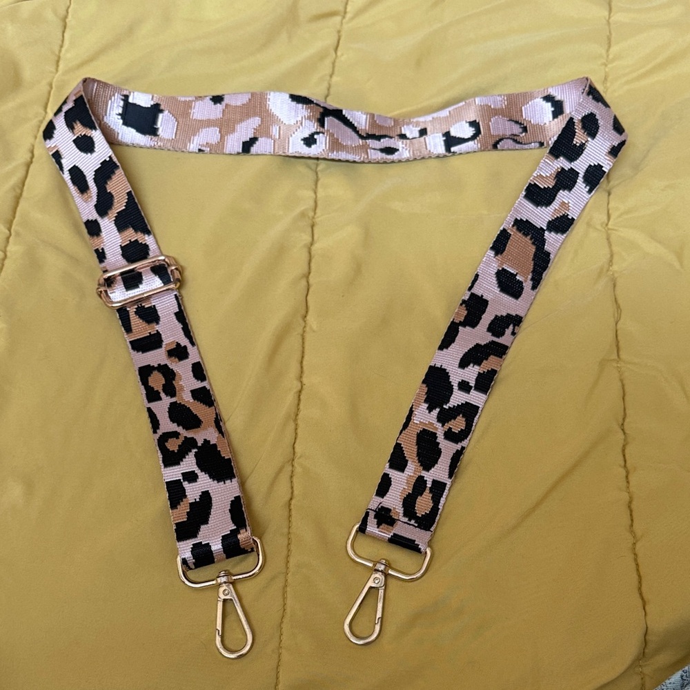 Leopard Print Bag Strap